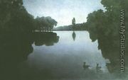 Pond at Night - Henryk Piatkowski