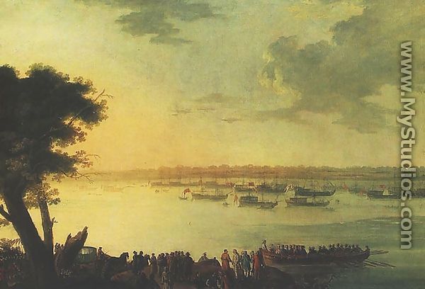 Departure of Catherine the Second from Kaniow in 1787 - Jan Bogumil Plersch