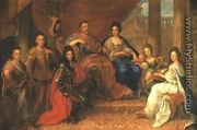 Portrait of Sobieski Family - Unknown Painter