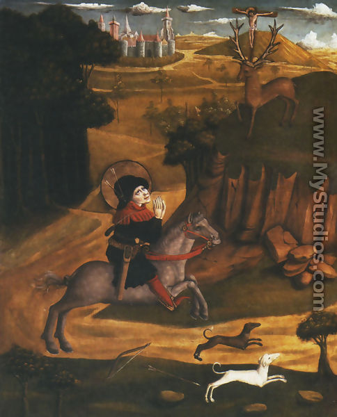 St. Eustache on the Hunt - Unknown Painter