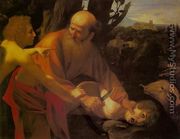 Sacrifice of Isaac (Sacrificio di Isacco) - (Michelangelo) Caravaggio