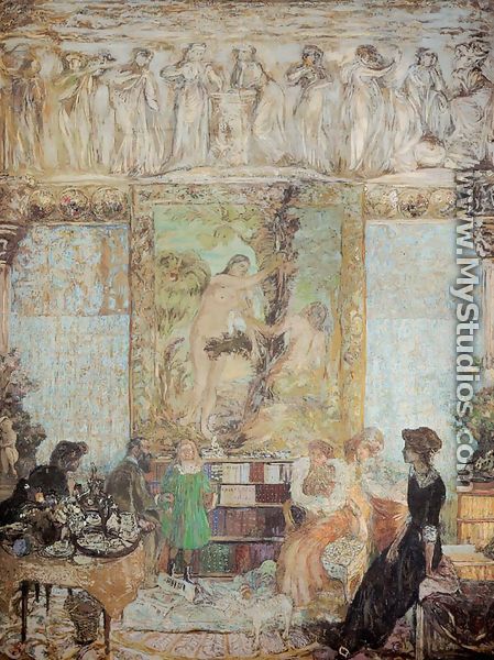 Library - Edouard  (Jean-Edouard) Vuillard