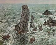 Rocks at Belle-Ile (The Needles of Port-Coton) - Claude Oscar Monet