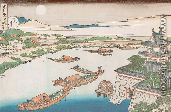 Yodo River (Yodogawa) - Katsushika Hokusai