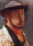 Self-Portrait in a Soft Hat - Edgar Degas