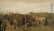 Market. Selling of the Horse - Jozef Chelmonski