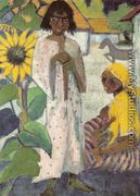 Gypsies with Sunflowers - Otto Mueller