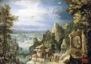 Extensive Landscape with the Rest on the Flight into Egypt - Anthonie Mirou