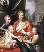 Sophia Hedwig, Countess of Nassau Dietz, with her Three Sons 1621 - Paulus Moreelse