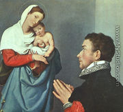 A Gentleman in Adoration before the Madonna 1560 - Giovanni Battista Moroni