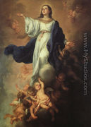 Assumption of the Virgin 1670s - Bartolome Esteban Murillo
