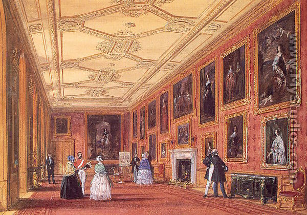 The Van Dyck Room, Windsor Castle 1846 - Joseph Nash