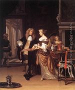 Elegant Couple in an Interior 1678 - Eglon van der Neer