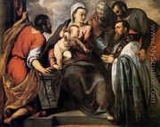 Virgin and Child with Saints 1580-81 - Jacopo d'Antonio Negretti (see Palma Giovane)