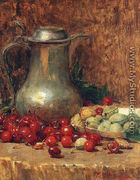 Still Life- Pewter Pitcher and Cherries 1890-1902 - Willie Betty  Newman