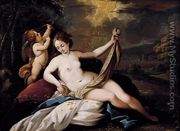 Venus and Cupid in a Landscape - Giuseppe Nuvolone