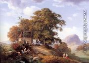An Autumn Afternoon near Bilin in Bohemia 1842 - Ernst Ferdinand Oehme