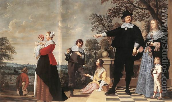 Portrait of a Bruges Family 1645 - Jacob van, the Elder Oost