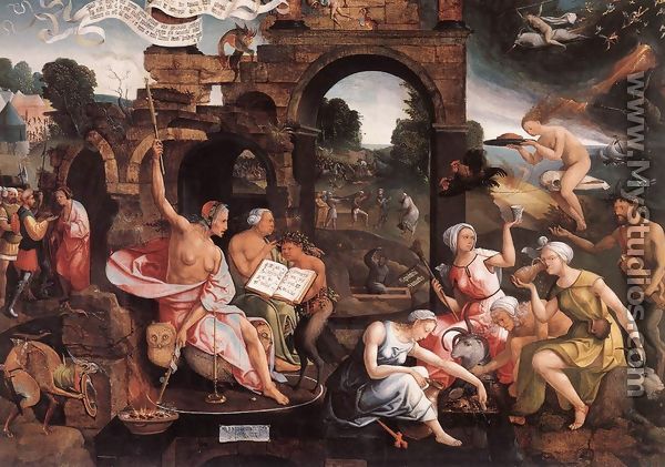 Saul and the Witch of Endor 1526 - Jacob Cornelisz Van Oostsanen