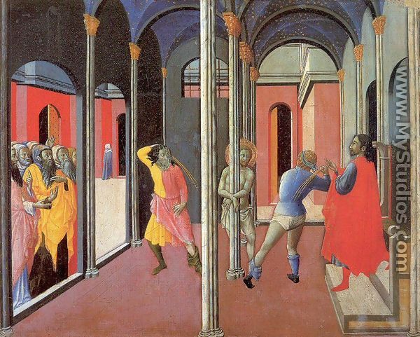 The Flagellation of Christ Late 1430s - Master of the Osservanza