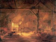 Barn Interior 1645 - Isaack Jansz. van Ostade