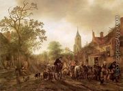 The Halt at the Inn 1645 - Isaack Jansz. van Ostade