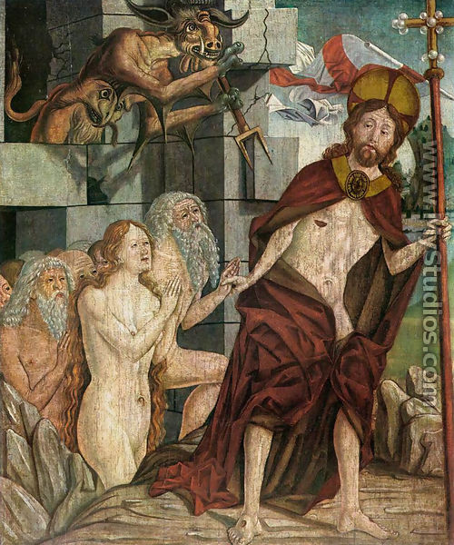 Christ in Limbo 1460s - Friedrich Pacher