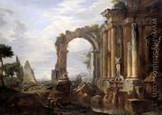 Capriccio of Classical Ruins 1725-30 - Giovanni Paolo Pannini