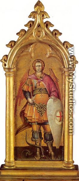 The Archangel Michael Approx. 1436-40 - Giovanni di Paolo
