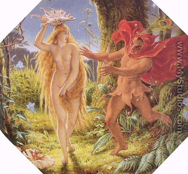 Puck and the Fairy - Sir Joseph Noel Paton