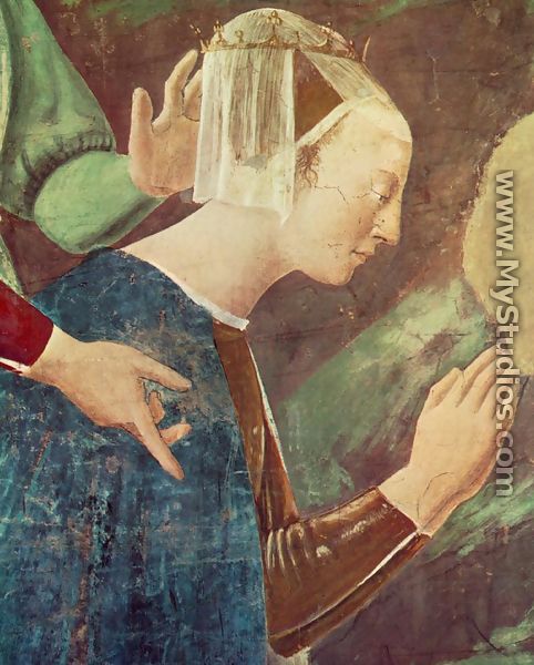Adoration of the Holy Wood (detail-2) c. 1452 - Piero della Francesca
