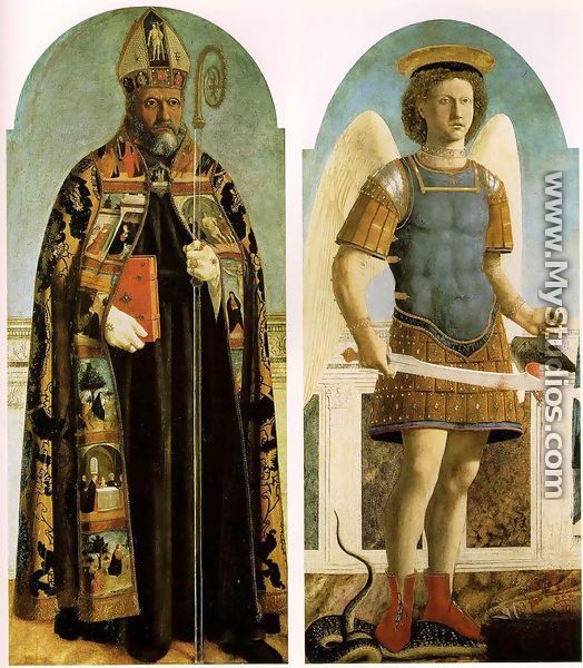 Polyptych of Saint Augustine (1) 1460-70 - Piero della Francesca