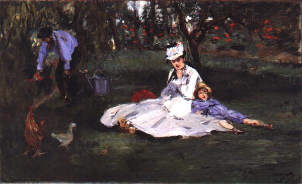 Monet Family in their Garden