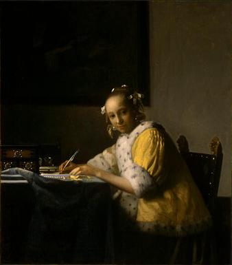 A Lady Writing  1665-66