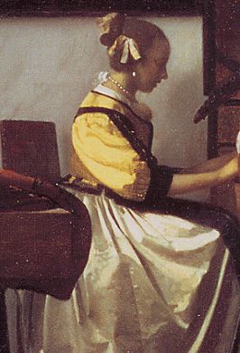 detail of woman seated