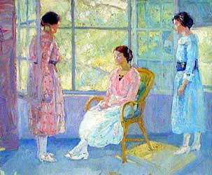 Evans, Three Ladies at Open Window