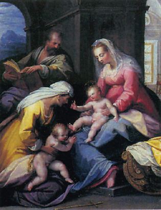 Fontana, Holy Family with St John