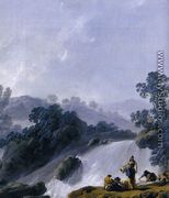 Landscape with Washerwomen (detail) - Jean-Baptiste Pillement