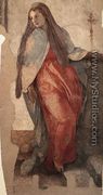 Annunciation (detail-2) 1527-28 - (Jacopo Carucci) Pontormo