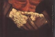 Portrait of an Old Man in Red (detail -2) 1652-54 - Rembrandt Van Rijn