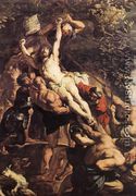 Raising of the Cross (detail-1) 1610 - Peter Paul Rubens