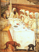 St. Benedict and his Monks Eating in the Refectory - Il Sodoma (Giovanni Antonio Bazzi)