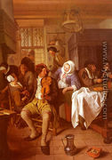 Inn with Violinist and Card Players 1665-68 - Jan Steen