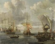 View of a Harbour on the Zuiderzee 1680s - Abraham Storck