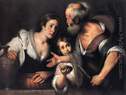 Prophet Elijah and the Widow of Sarepta 1630s - Bernardo Strozzi