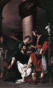 St Augustine Washing the Feet of Christ 1629 - Bernardo Strozzi