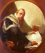 Portrait of Antonio Riccobono  1743-45 - Giovanni Battista Tiepolo
