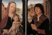 Diptych with a Man at Prayer before the Virgin and Child 1490s - Flemish Unknown Masters