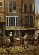 Street Scene with Bakery - Jacobus Vrel