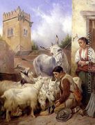 Feeding Goats in the Alhambra, 1871 - Richard Ansdell